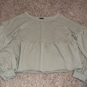 Green Thick Babydoll Top